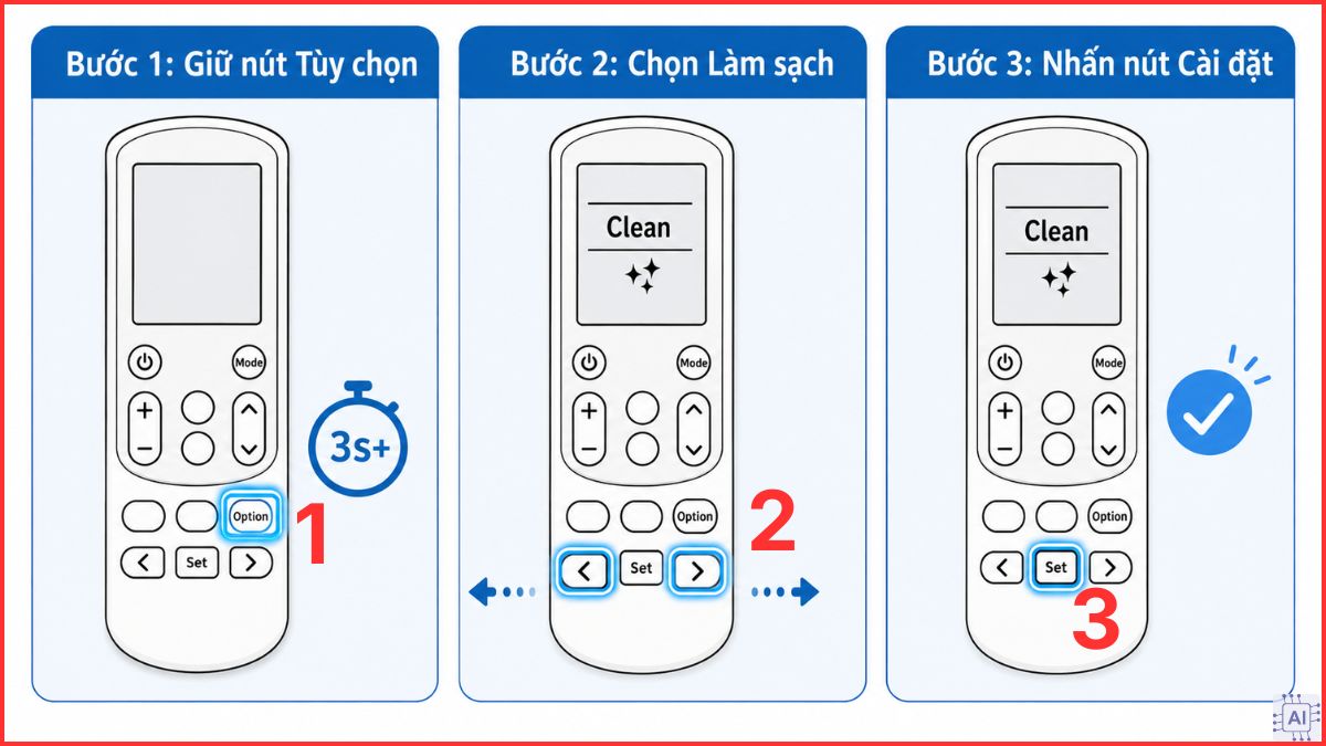 ách bật chế độ khử mùi trên máy lạnh Samsung