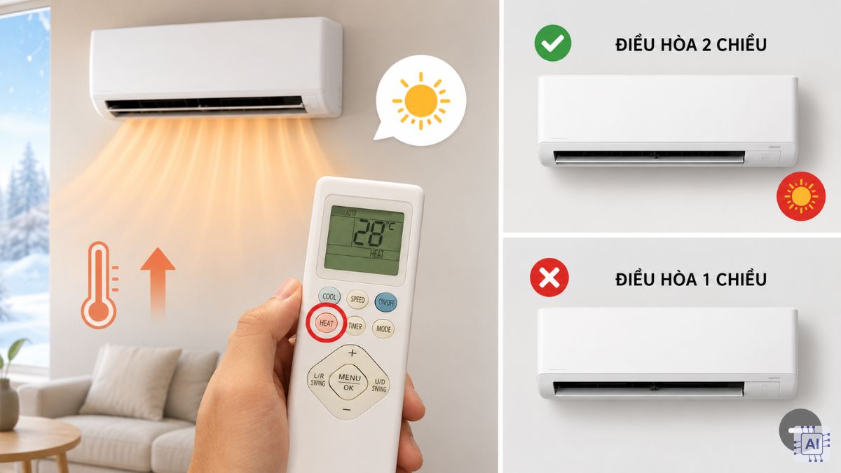 Chế độ nóng trên điều hoà là gì?
