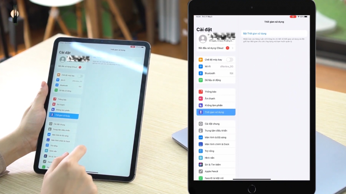 Cách quản lý iPad của con từ iPhone của cha mẹ