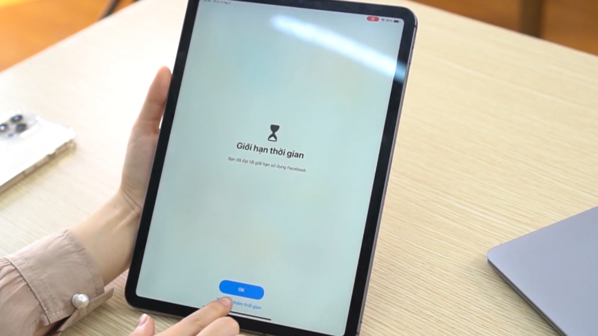 Cách bật thời gian sử dụng Ipad