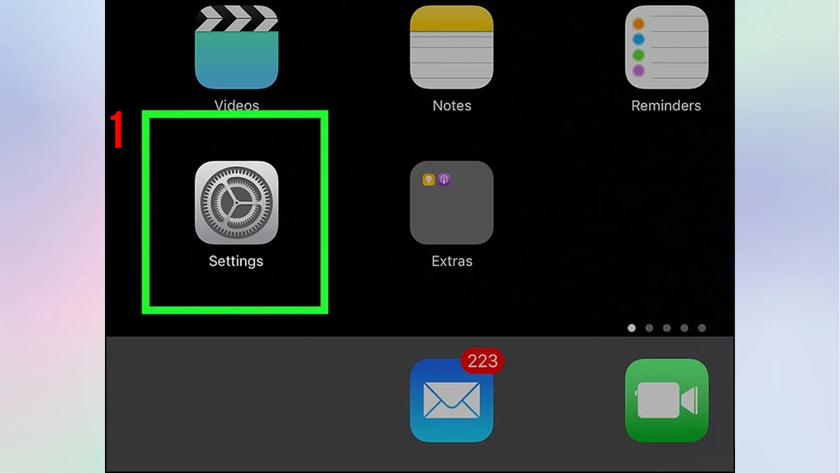 Cách cài mật khẩu iPad chi tiết bước 1