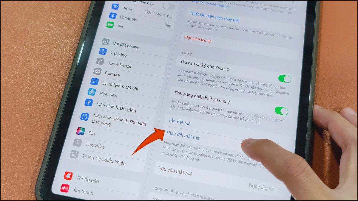 Cách đổi mật khẩu iPad khi vẫn nhớ mật mã cũ