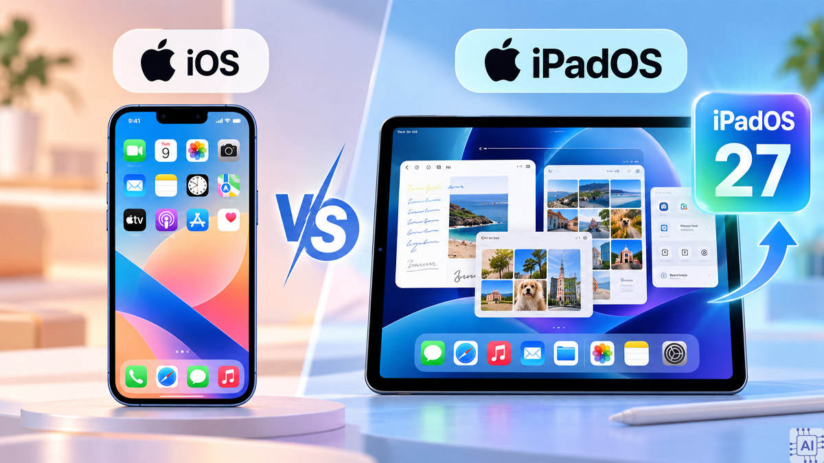 Phân biệt hệ điều hành iOS và iPadOS trên iPad