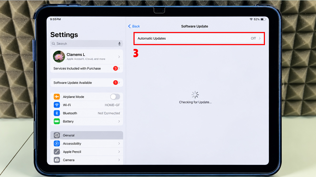 Cách cập nhật iPadOS trên iPad tự động