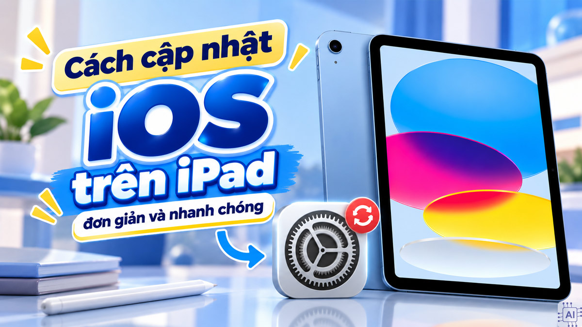 Cách cập nhật iOS trên iPad đơn giản và nhanh chóng