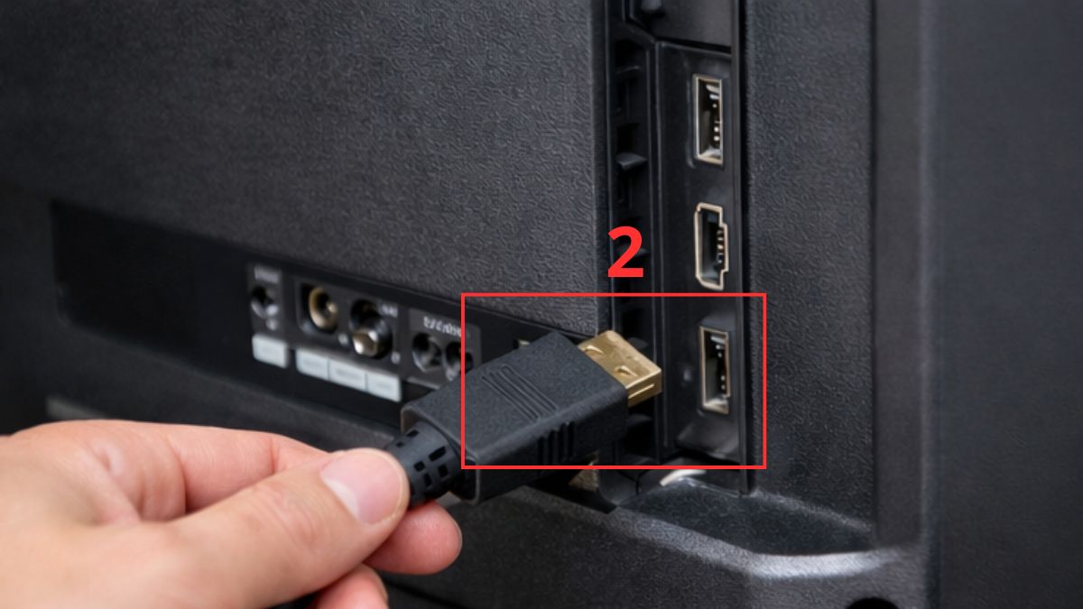 Cách chia sẻ màn hình điện thoại lên tivi Samsung bằng cáp HDMI