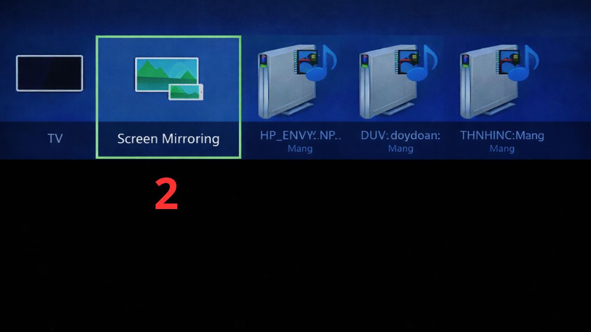 Cách chia sẻ màn hình điện thoại Android lên tivi Samsung bằng Miracast