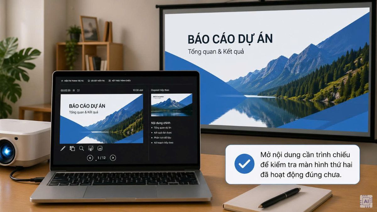 Cách chỉnh 2 màn hình máy chiếu trên Windows đơn giản