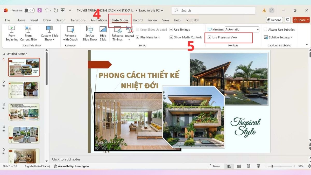 Cách trình chiếu PowerPoint 2 màn hình