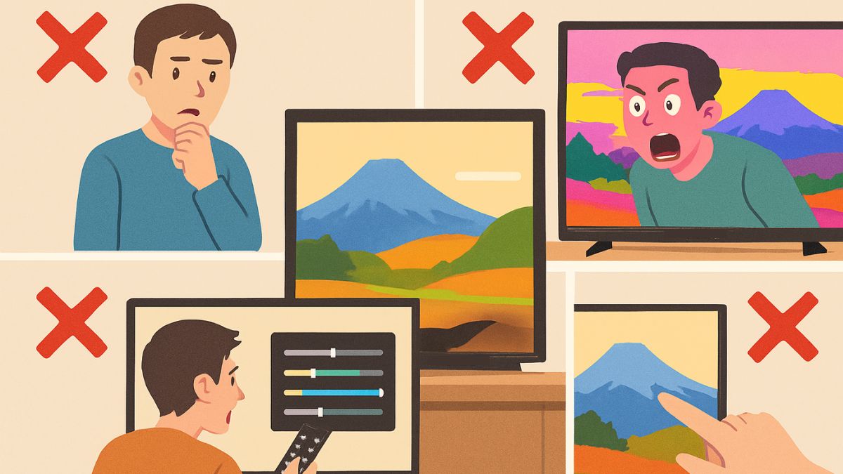 Những sai lầm thường gặp khi chỉnh màu Tivi Sony