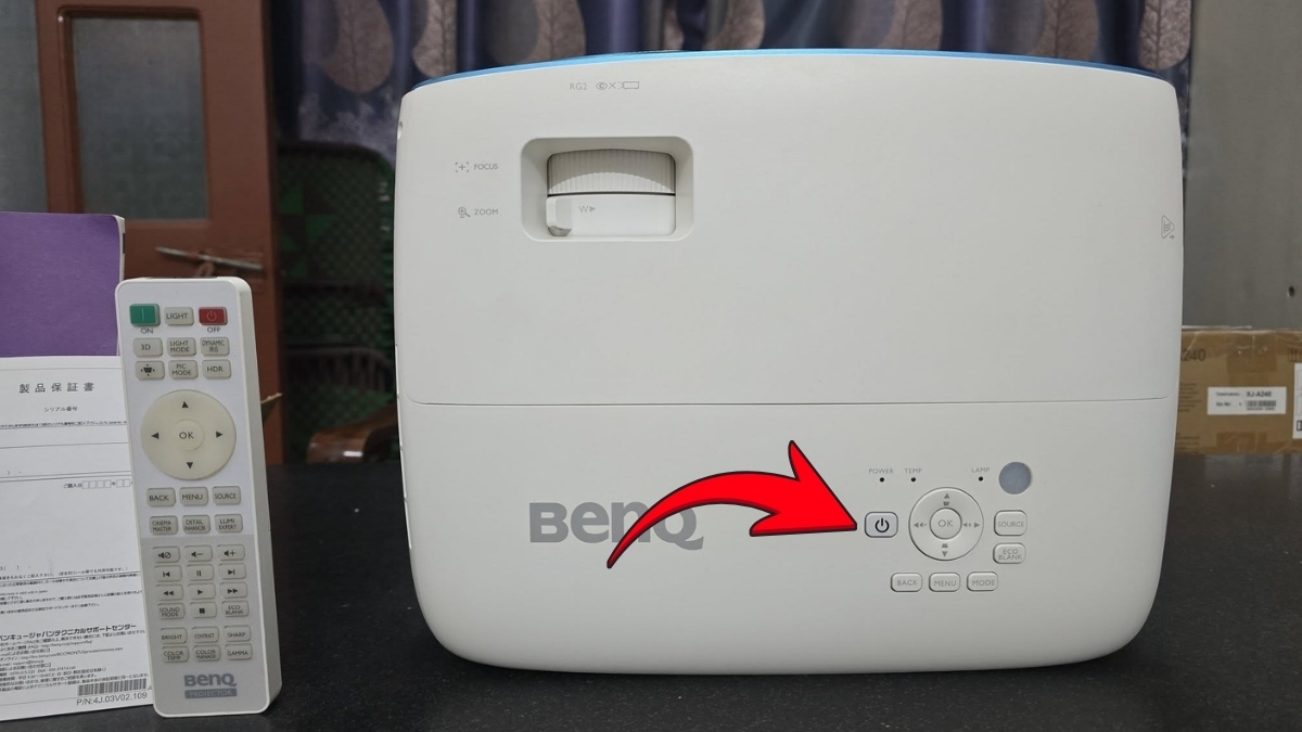 Các bước chỉnh máy chiếu cơ bản bước 3