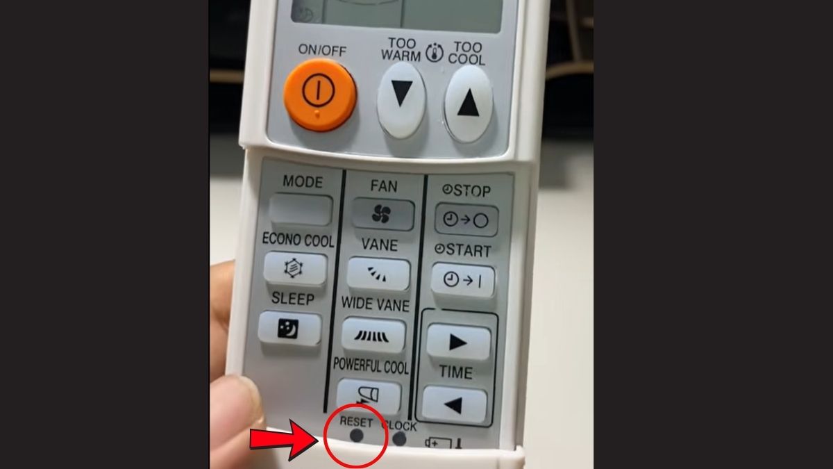 Cách khóa và reset remote Mitsubishi Electric