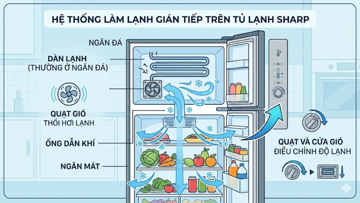 cách chỉnh nhiệt độ tủ lạnh Sharp một cách khoa học