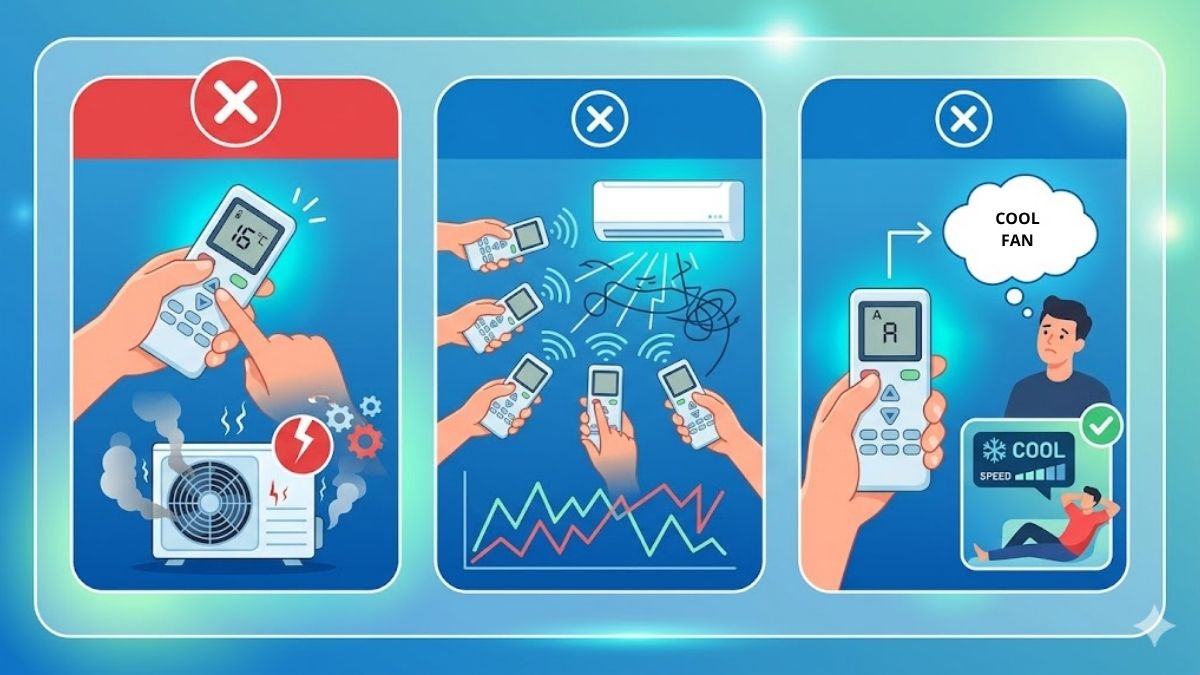 Mẹo chỉnh remote máy lạnh lạnh nhưng vẫn tiết kiệm điện