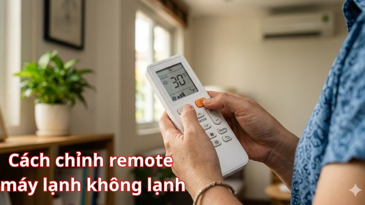 Hướng dẫn cách chỉnh remote máy lạnh không lạnh hiệu quả tại nhà