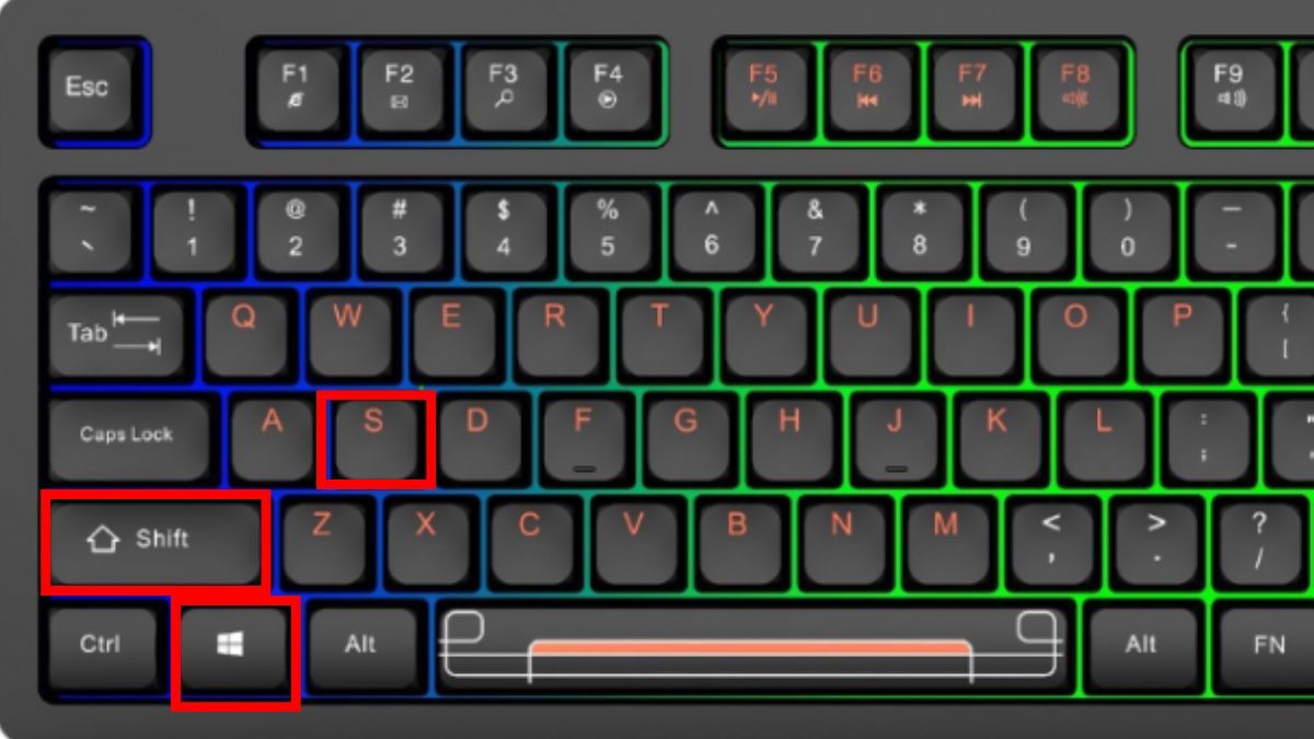 Chụp một vùng màn hình bằng Windows + Shift + S