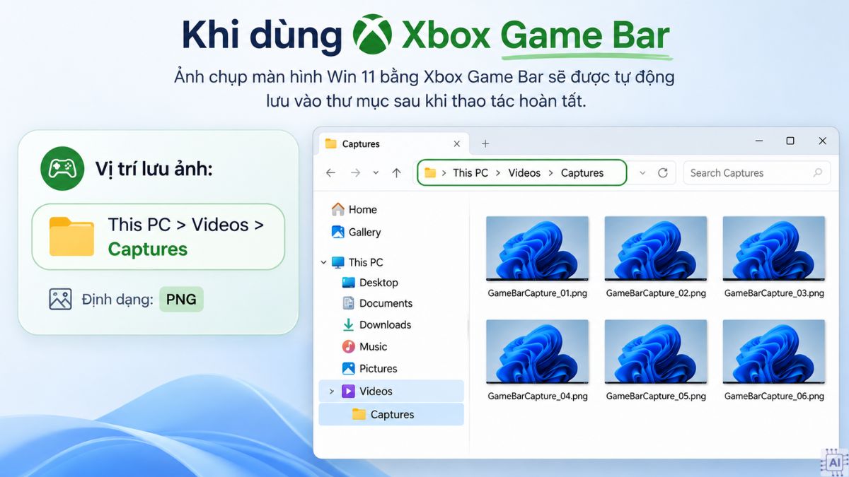 Ảnh chụp màn hình Win 11 được lưu ở đâu?