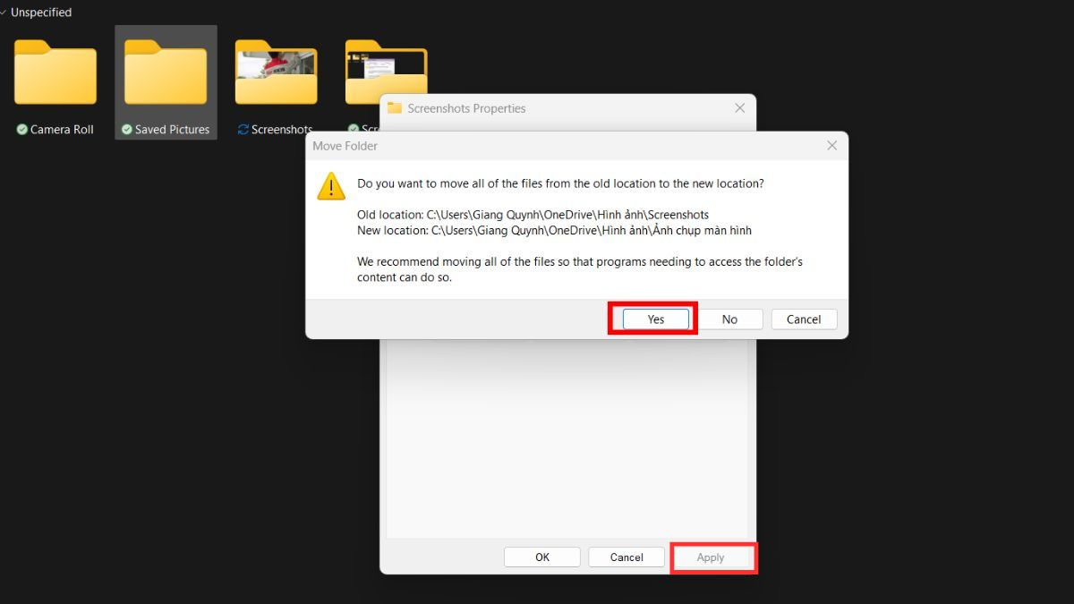 Ảnh chụp màn hình Win 11 được lưu ở đâu?