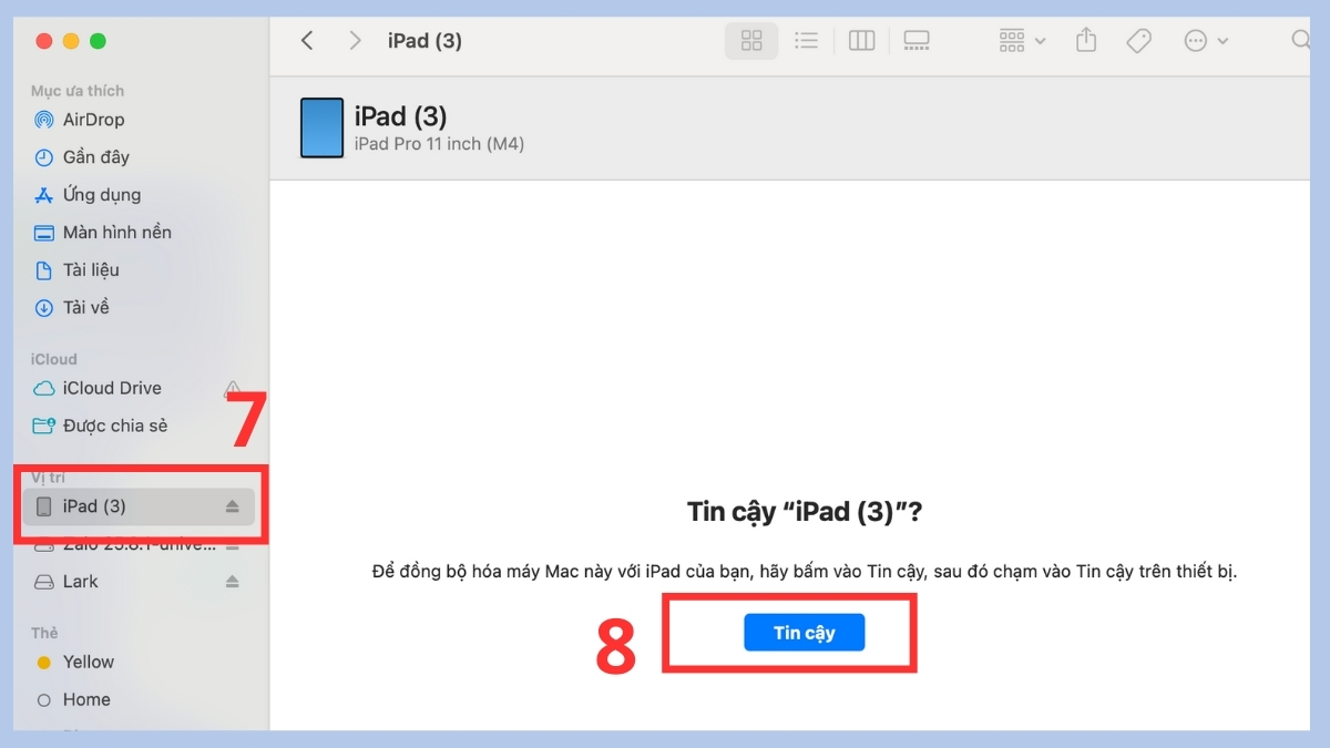 Cách chuyển dữ liệu từ iPhone sang iPad không dùng iCloud bước 2