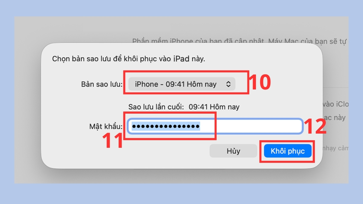 Cách chuyển dữ liệu từ iPhone sang iPad không dùng iCloud bước 3
