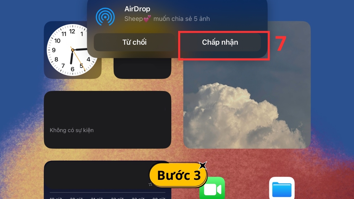 Cách chuyển dữ liệu từ iPhone sang iPad bằng AirDrop bước 3