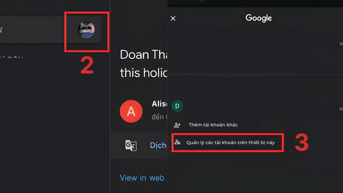 Cách đăng xuất Gmail trên iPad bằng cách xóa tài khoản Google bước 2