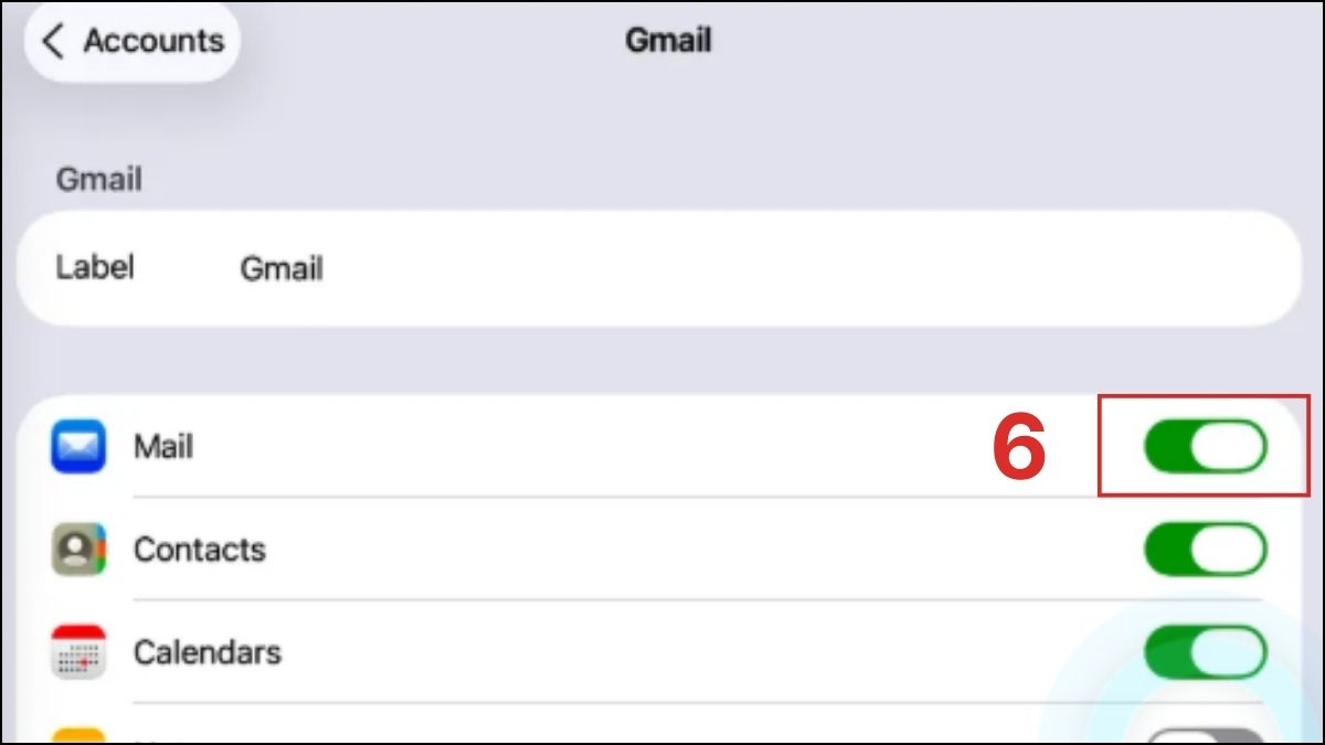 Cách đăng xuất Gmail trên iPad bằng cách xóa tài khoản Google bước 3