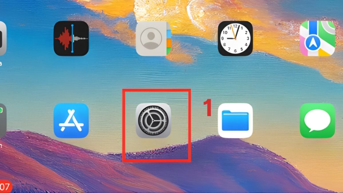 Cách đăng xuất Gmail trên iPad từ Cài đặt hệ thống bước 1