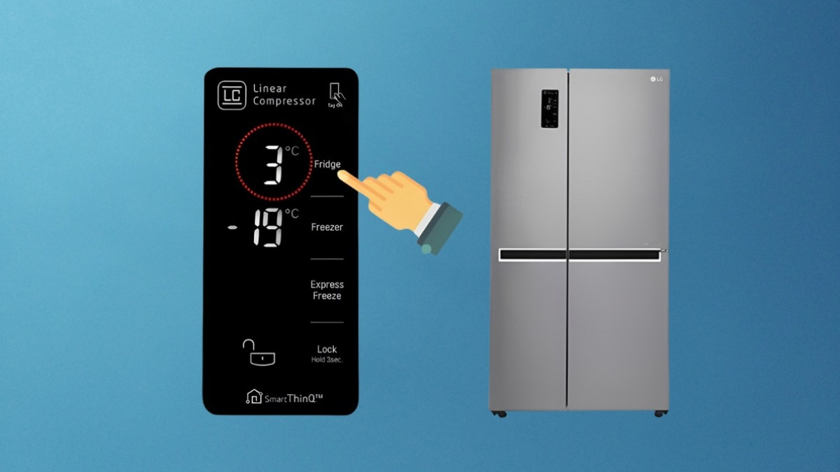 Cách điều chỉnh nhiệt độ tủ lạnh LG bằng bảng điều khiển điện tử