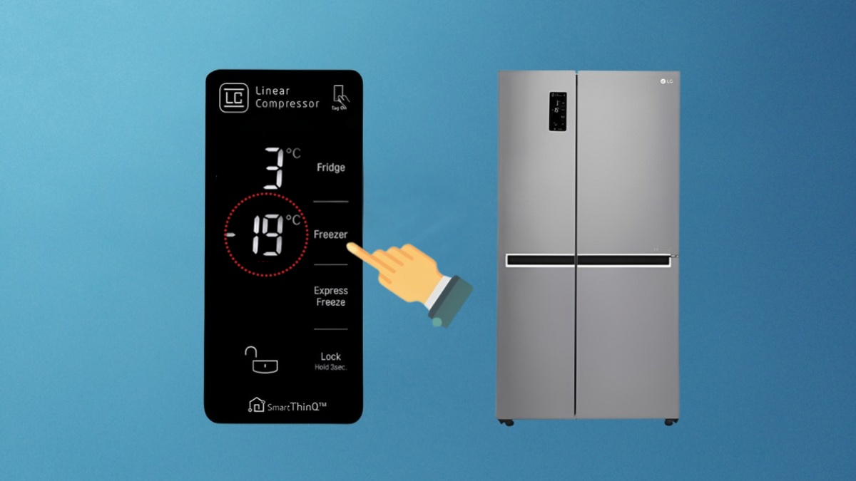 Cách điều chỉnh nhiệt độ tủ lạnh LG bằng bảng điều khiển điện tử