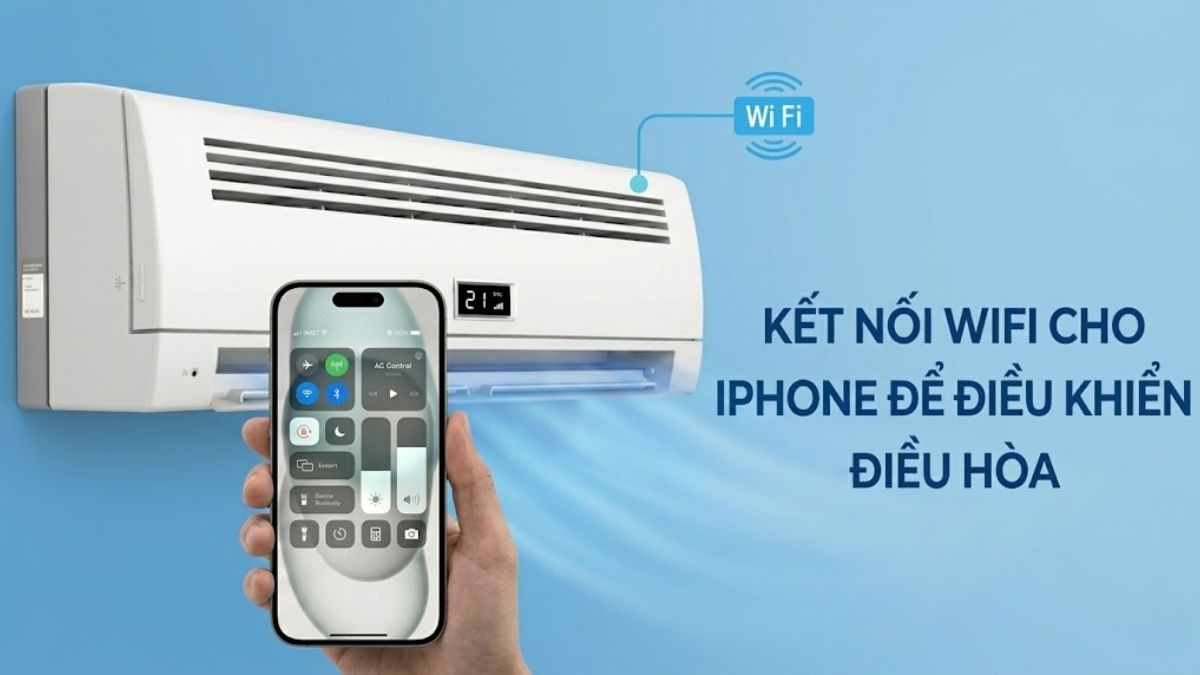 Điều kiện để điều khiển điều hòa bằng điện thoại iPhone