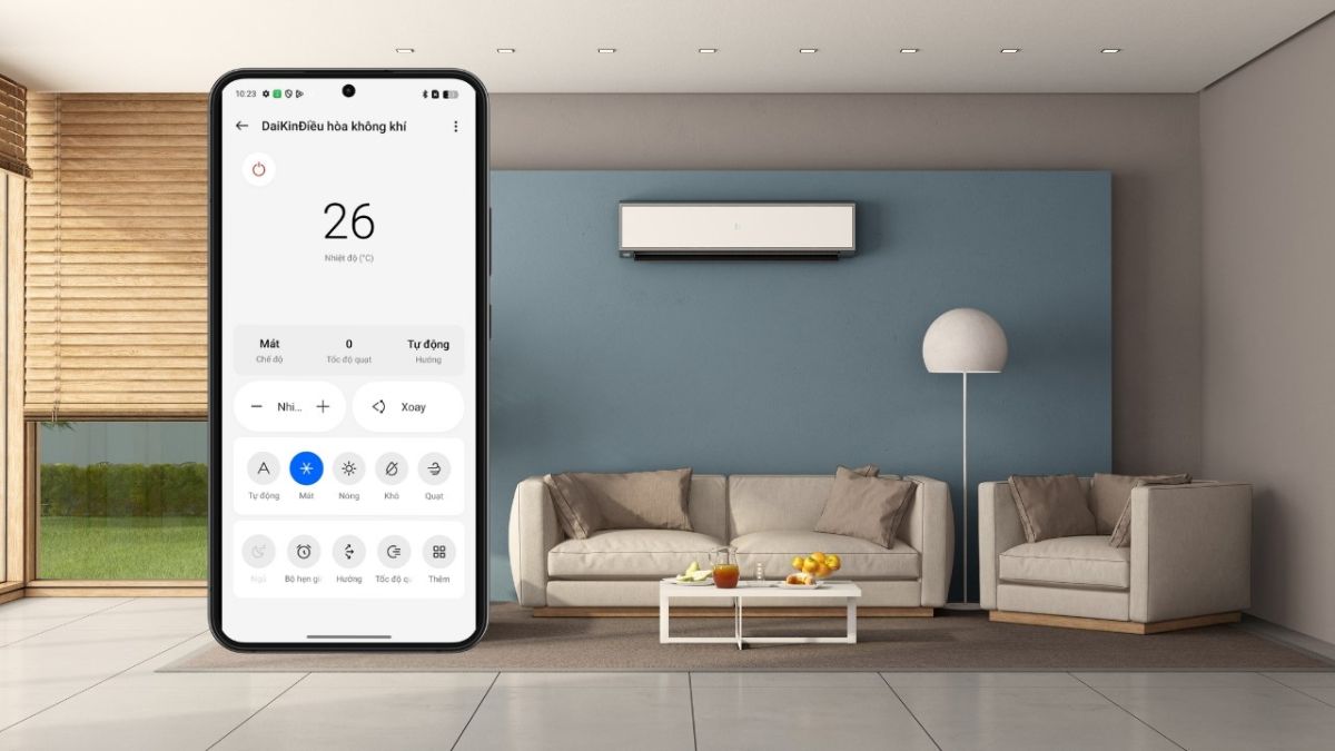 Lợi ích khi điều khiển điều hòa bằng điện thoại Samsung