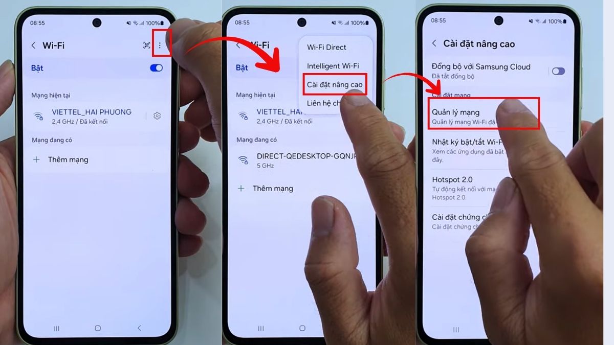 Cách xem mật khẩu wifi đã lưu trên điện thoại Android
