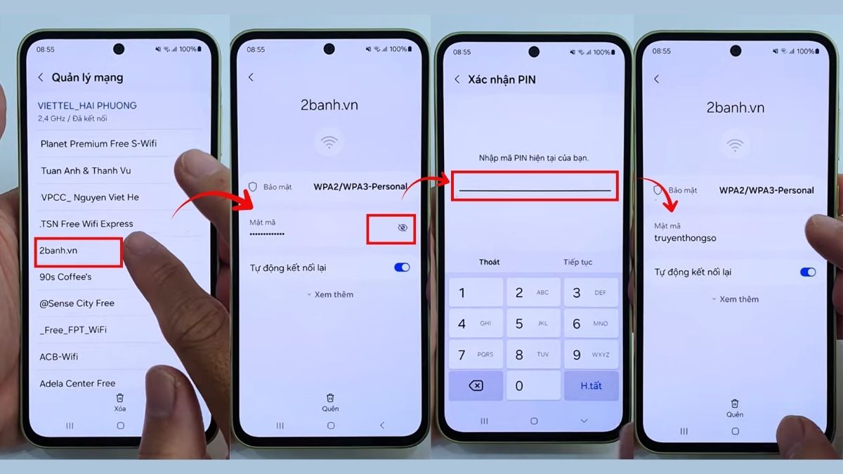 Cách xem mật khẩu wifi đã lưu trên điện thoại Android