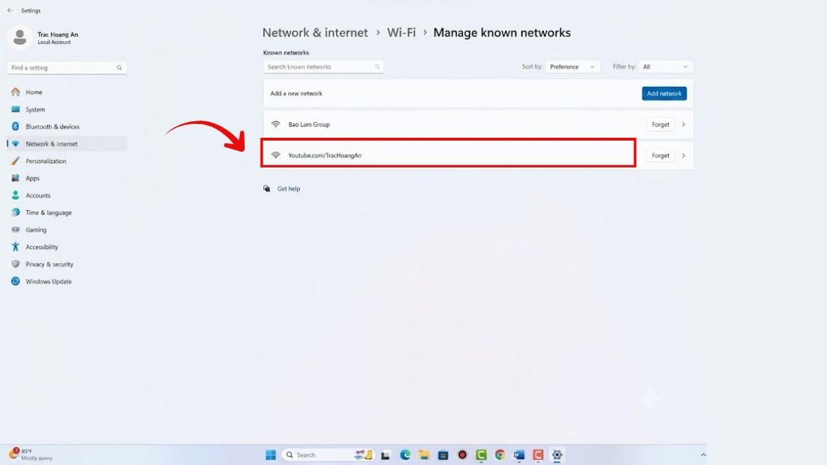 Cách xem mật khẩu wifi đã lưu trên máy tính