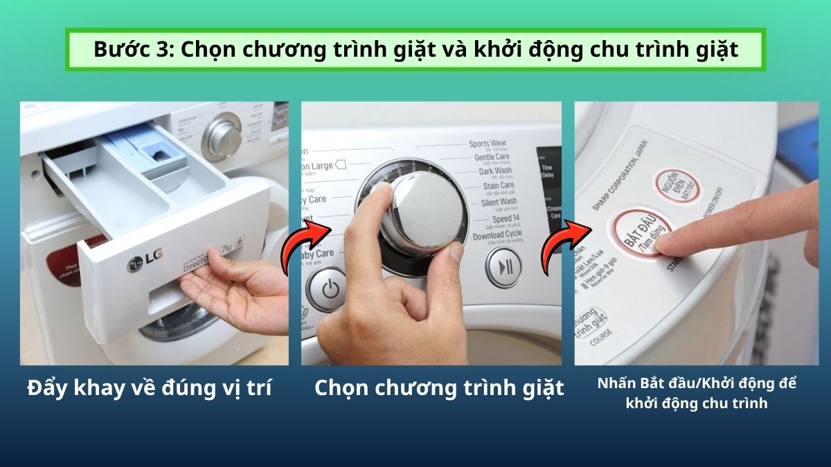 Cách đổ nước giặt vào máy giặt cửa ngang chuẩn