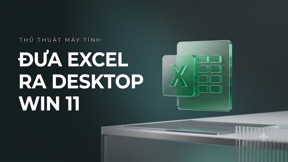 Cách đưa Excel ra màn hình desktop Win 11 đơn giản