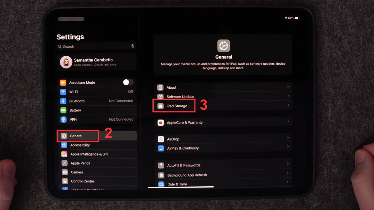 Cách giải phóng dung lượng iPad bằng bật tối ưu hóa dung lượng iPad bước 2