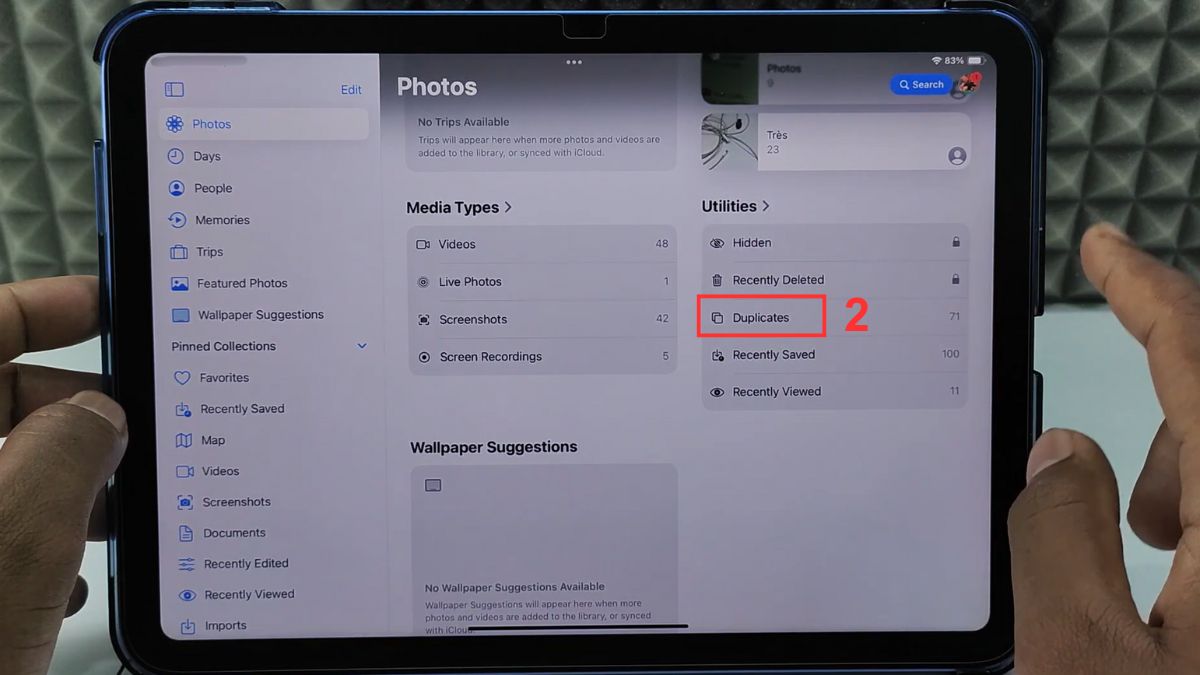 Cách giải phóng dung lượng iPad bằng xóa ảnh trùng, ảnh chất lượng thấp bước 2