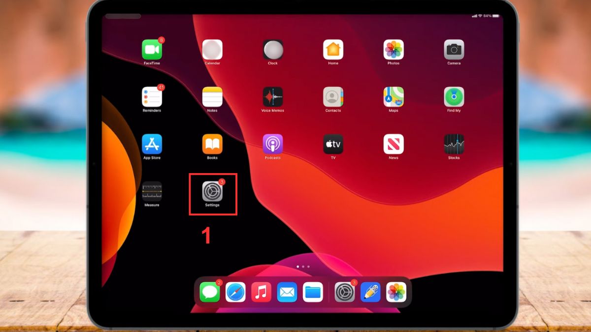 Cách kiểm tra dung lượng iPad đang bị chiếm bởi dữ liệu nào bước 1