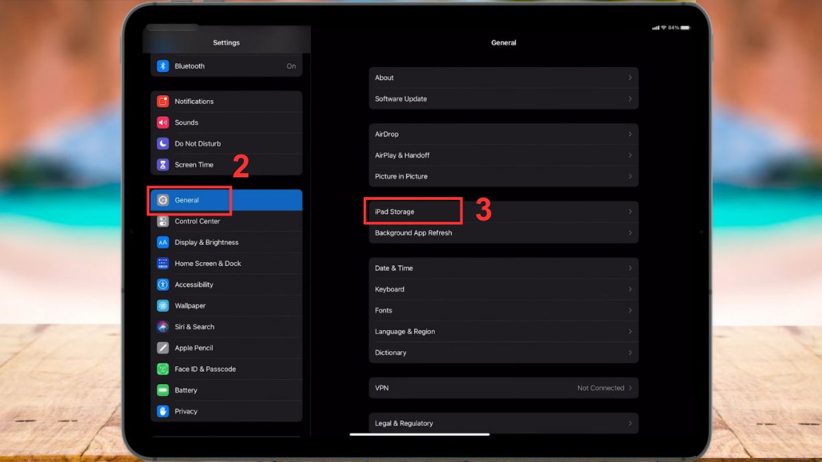 Cách kiểm tra dung lượng iPad đang bị chiếm bởi dữ liệu nào bước 2