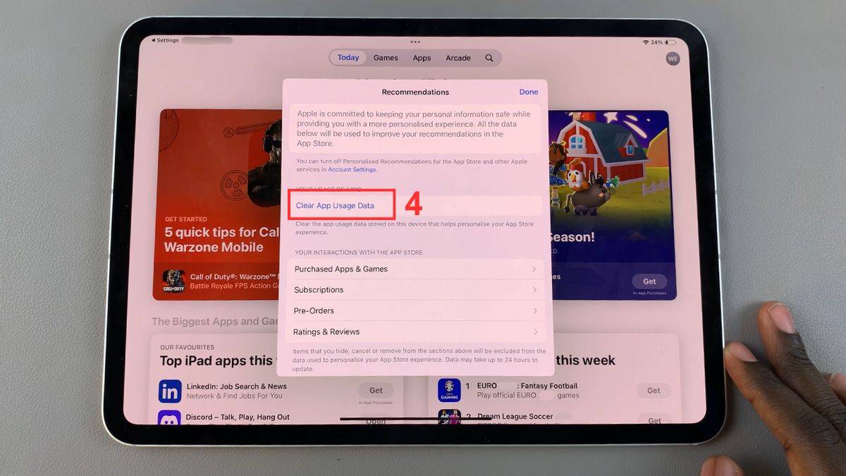 Cách giải phóng dung lượng iPad bằng cách xóa dữ liệu ứng dụng bước 3