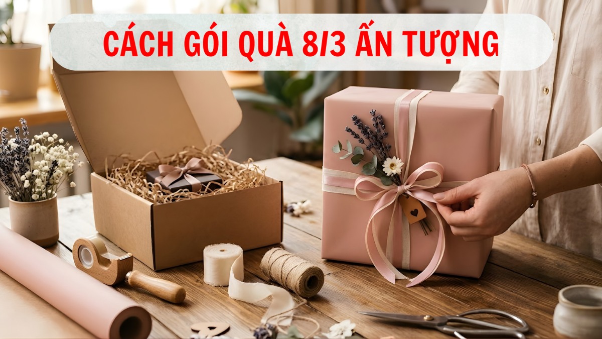 Cách gói quà 8/3 ấn tượng dành tặng cho ngày Quốc tế Phụ Nữ