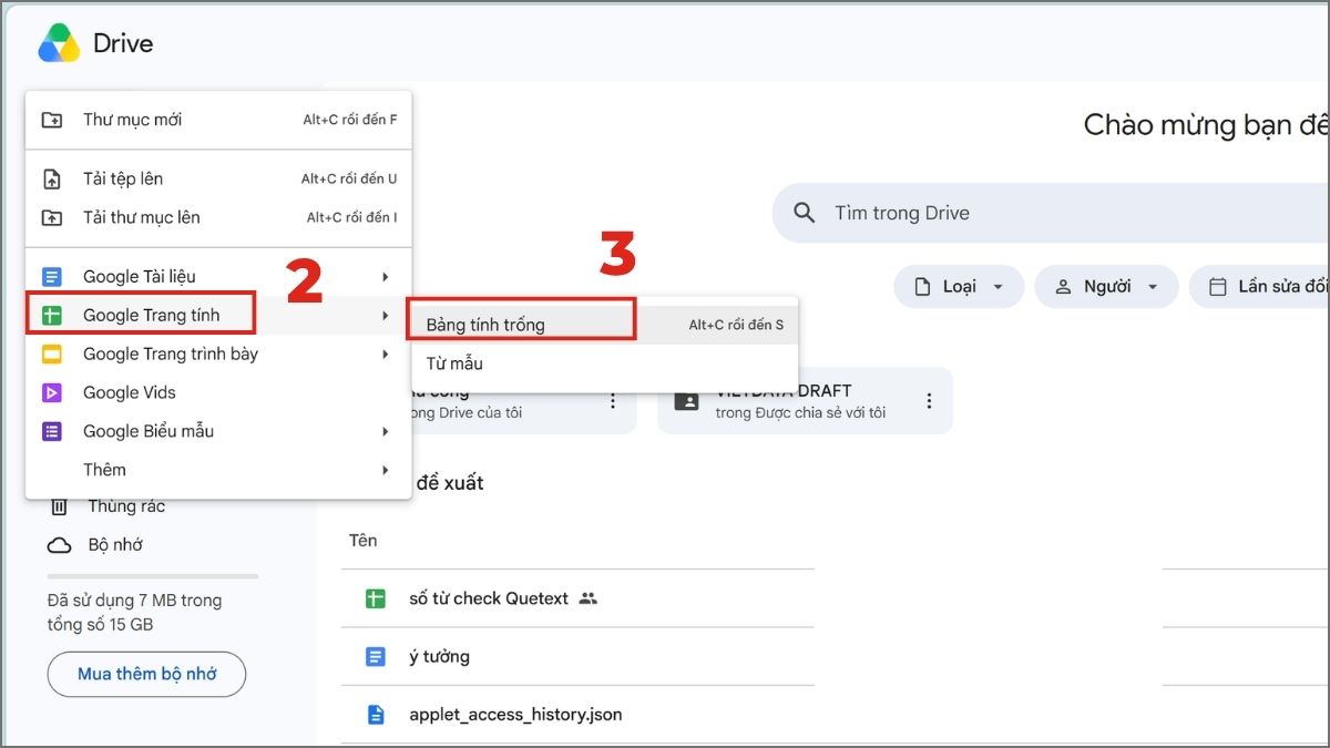 Cách gộp nhiều file Excel  online thành 1 file