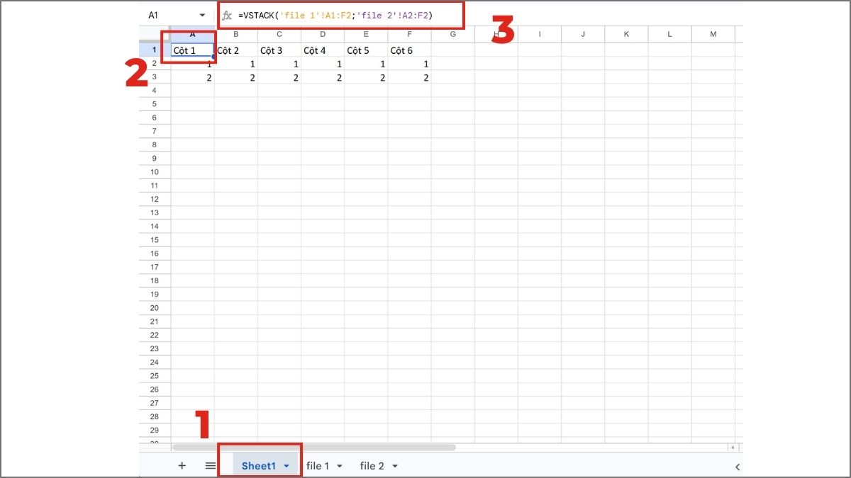 Cách gộp nhiều sheet thành 1 sheet trong Excel