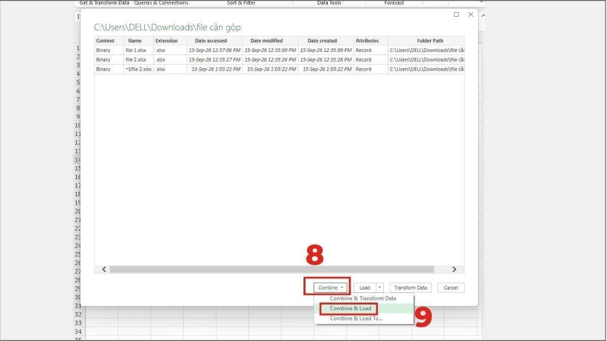 Cách gộp nhiều file Excel thành 1 file bằng Power Query