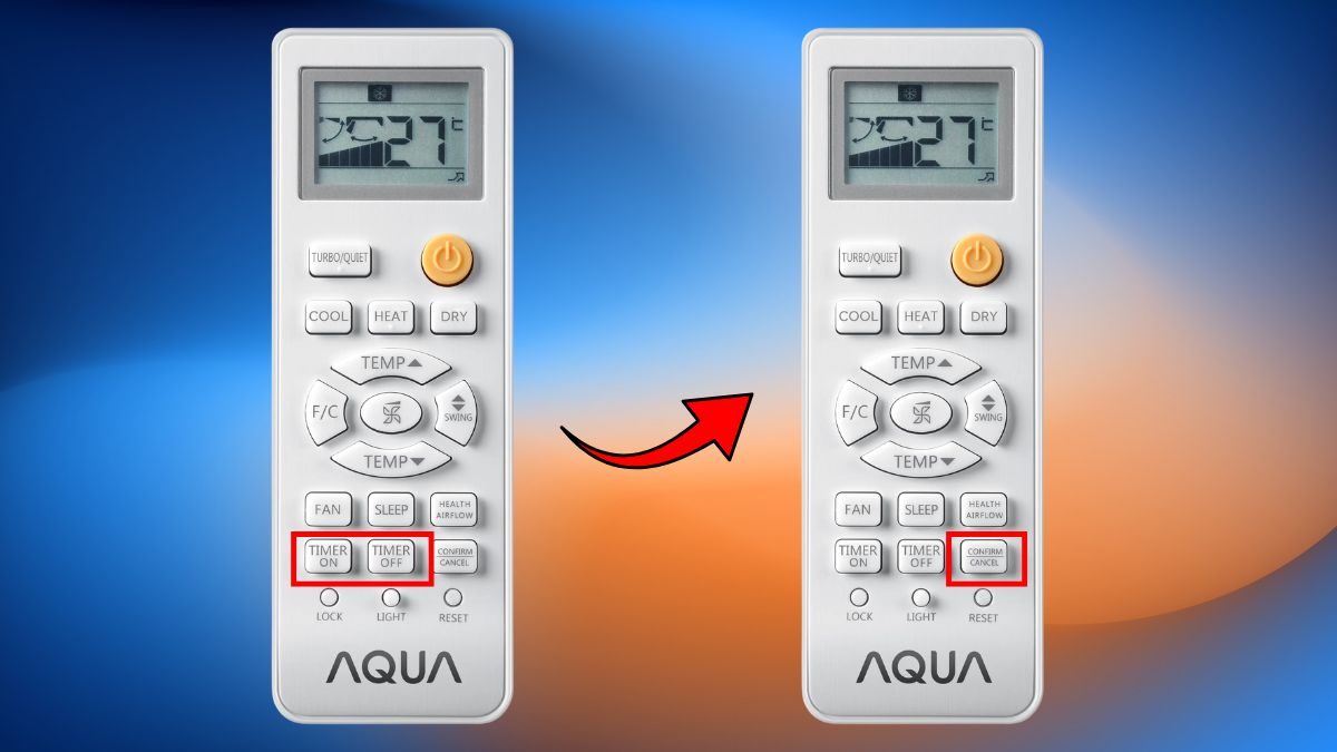 Cách hủy hẹn giờ máy lạnh Aqua nhanh khi cài sai