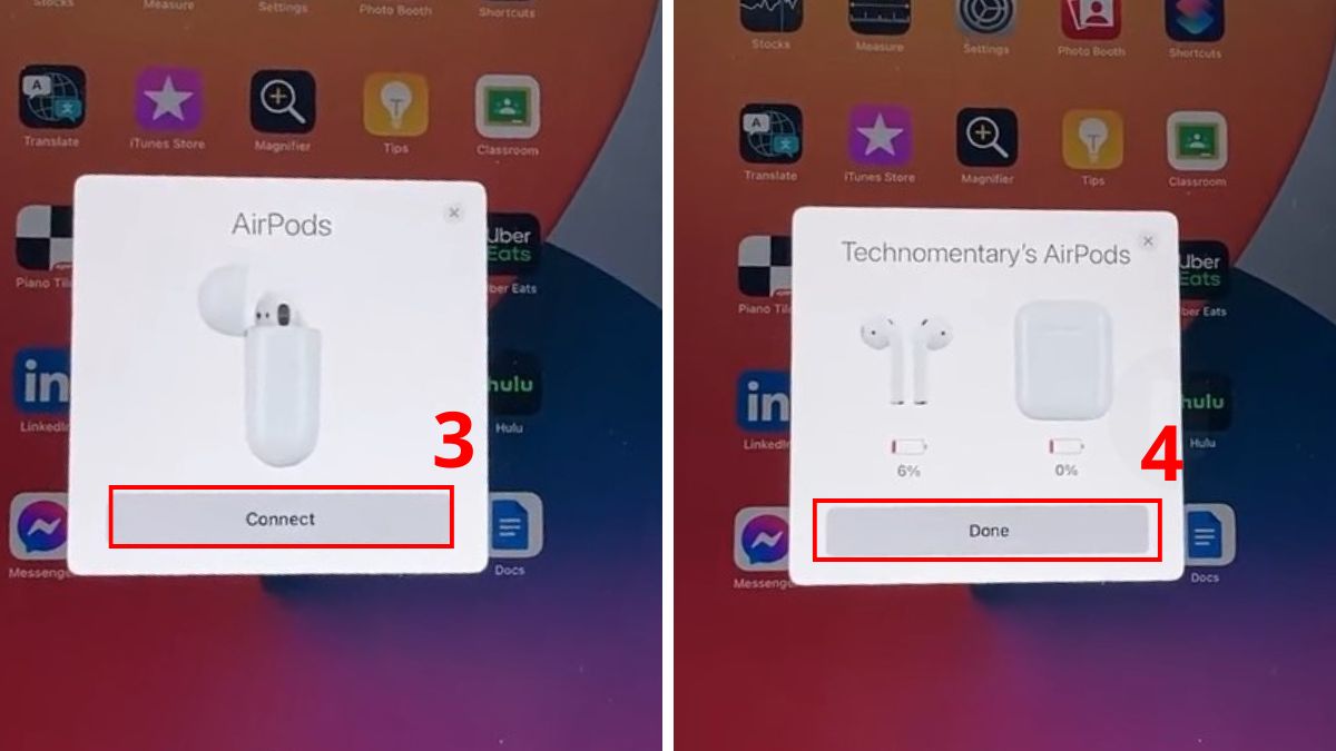 Cách kết nối AirPods 1, AirPods 2 với iPad bước 3