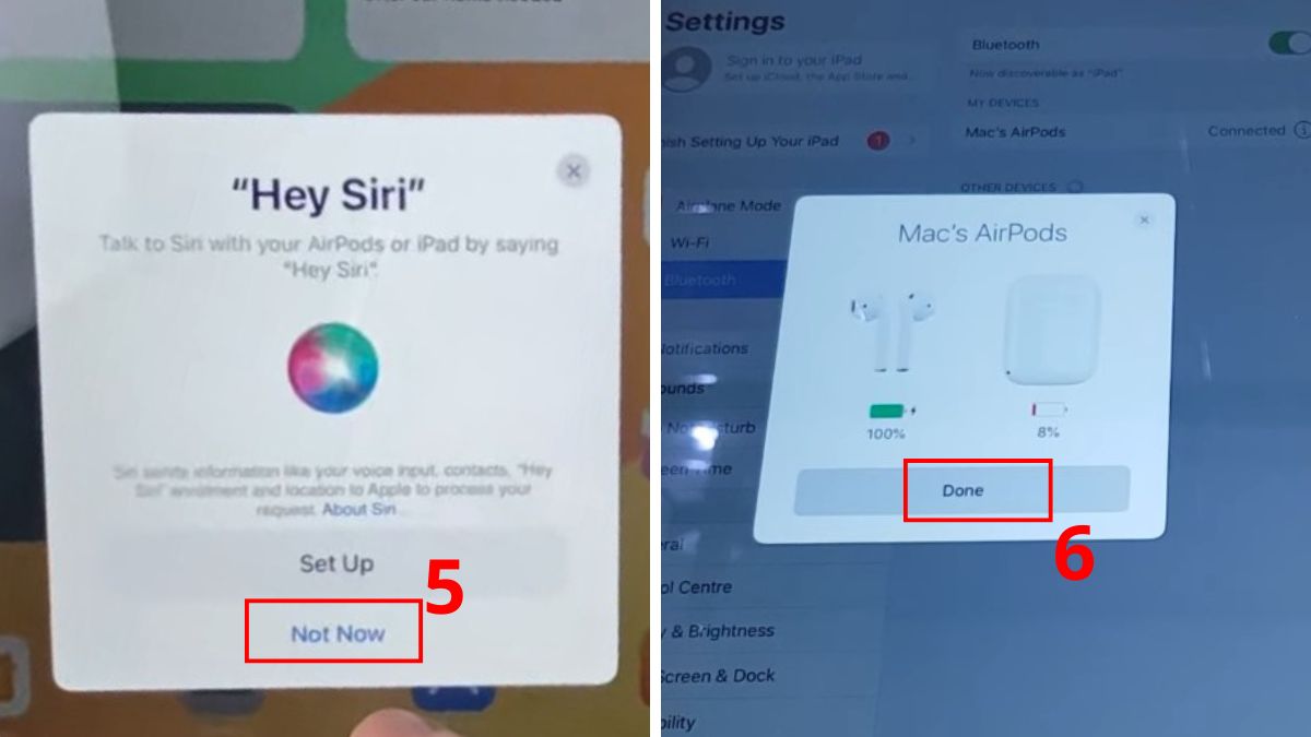 Cách kết nối AirPod với iPad lần đầu bước 3