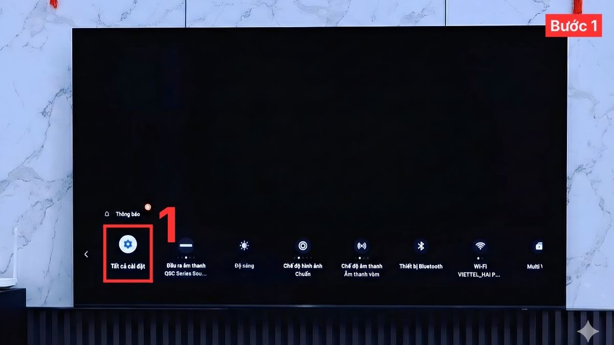 Cách kết nối điện thoại iPhone với tivi Samsung qua WiFi